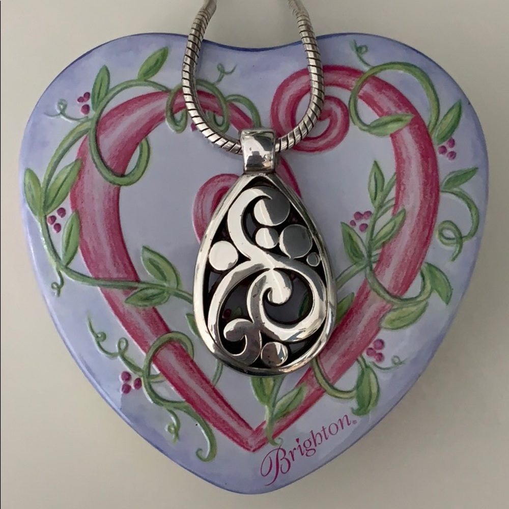 Brighton CONTEMPO SILVER Teardrop Necklace